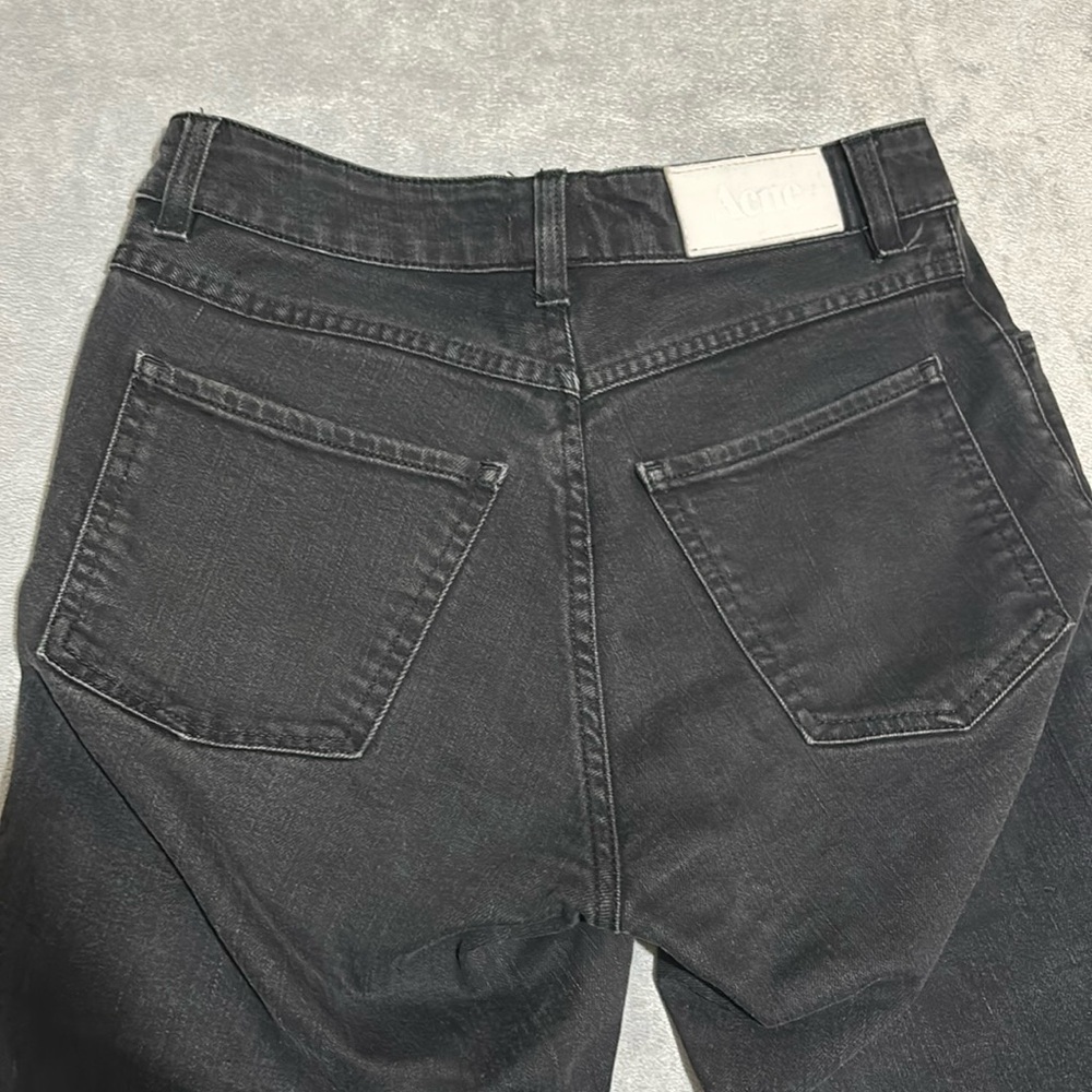 Acne Women's Straight Leg Jeans - Black - Picture 5 of 7